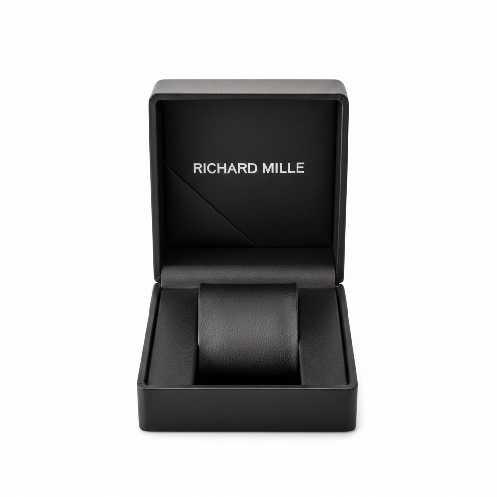 Reloj Estilo Richard Mille Negro y Oro Skeleton