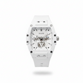 Reloj Guess Blanco con Cronógrafo y Correa de Silicona